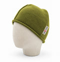 Merino Beanie für Kinder in Grün, genäht in Berlin