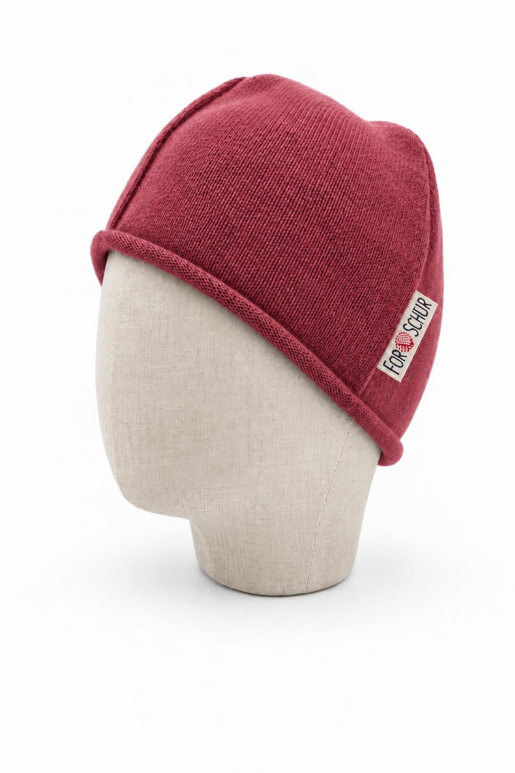 Merino Beanie für Kinder in Pink, genäht in Berlin