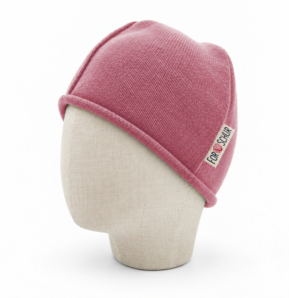 Merino Beanie für Kinder in Rosa, genäht in Berlin