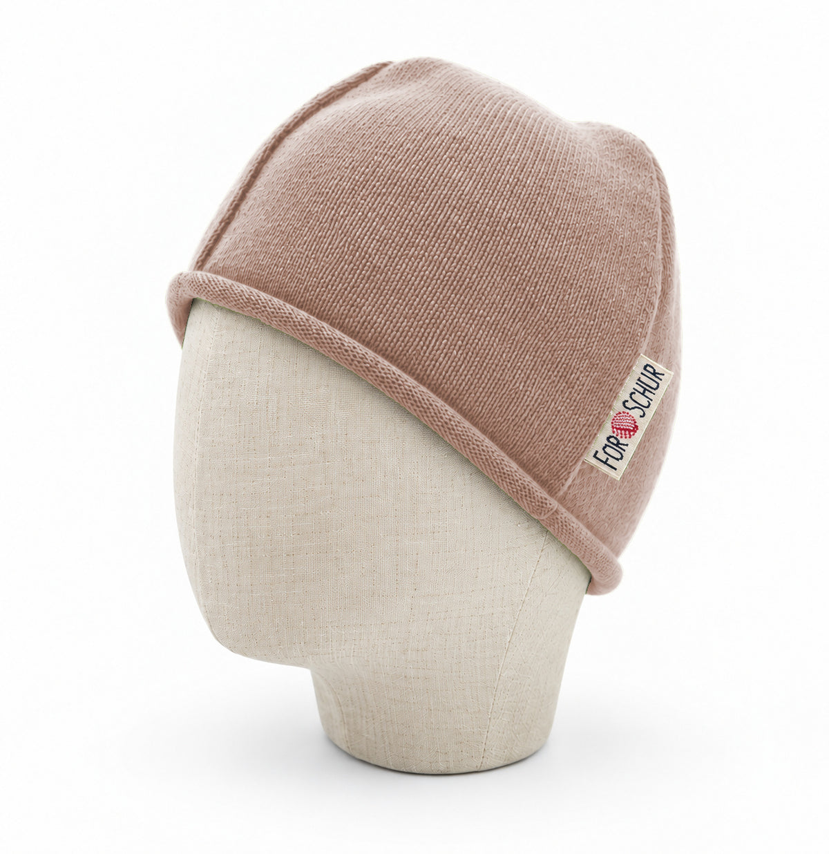 Merino Beanie für Kinder in Rosa, genäht in Berlin