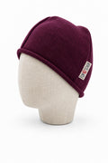 Merino Beanie für Kinder in Lila, genäht in Berlin