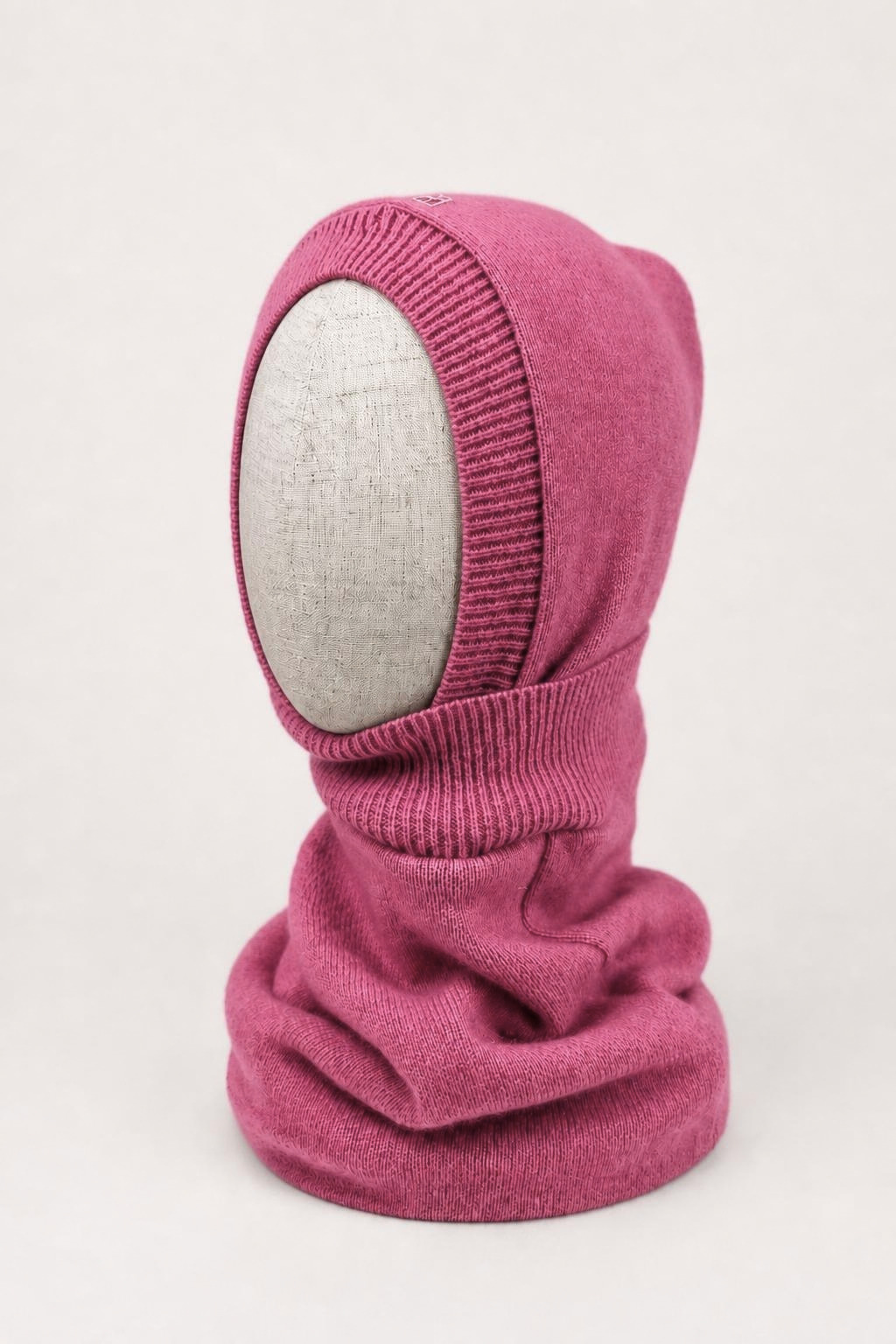Kaschmir Damen Kapuzenschal in Rosa, genäht in Berlin