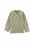 Kaschmir Baby Longsleeve in Grün, Größe 62/68, genäht in Berlin