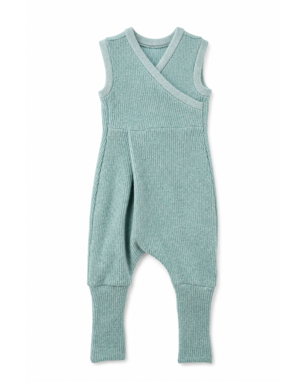 Kaschmir Baby Einteiler in Blau, Größe 1, genäht in Berlin