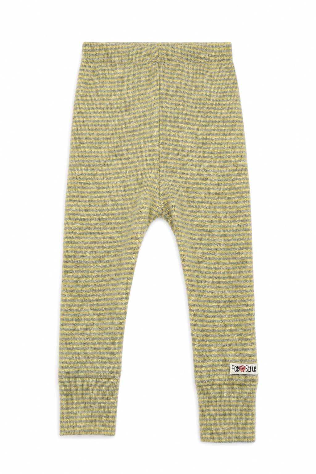 Schmale Babyhose aus Kaschmir in Gelb, genäht in Berlin