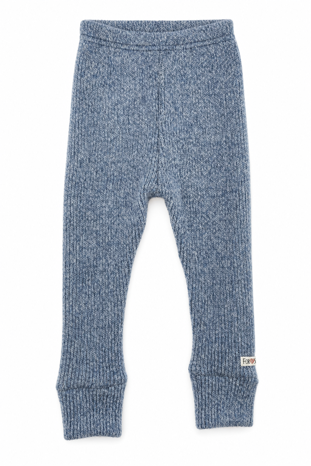 Schmale Babyhose aus Kaschmir in Blau, genäht in Berlin