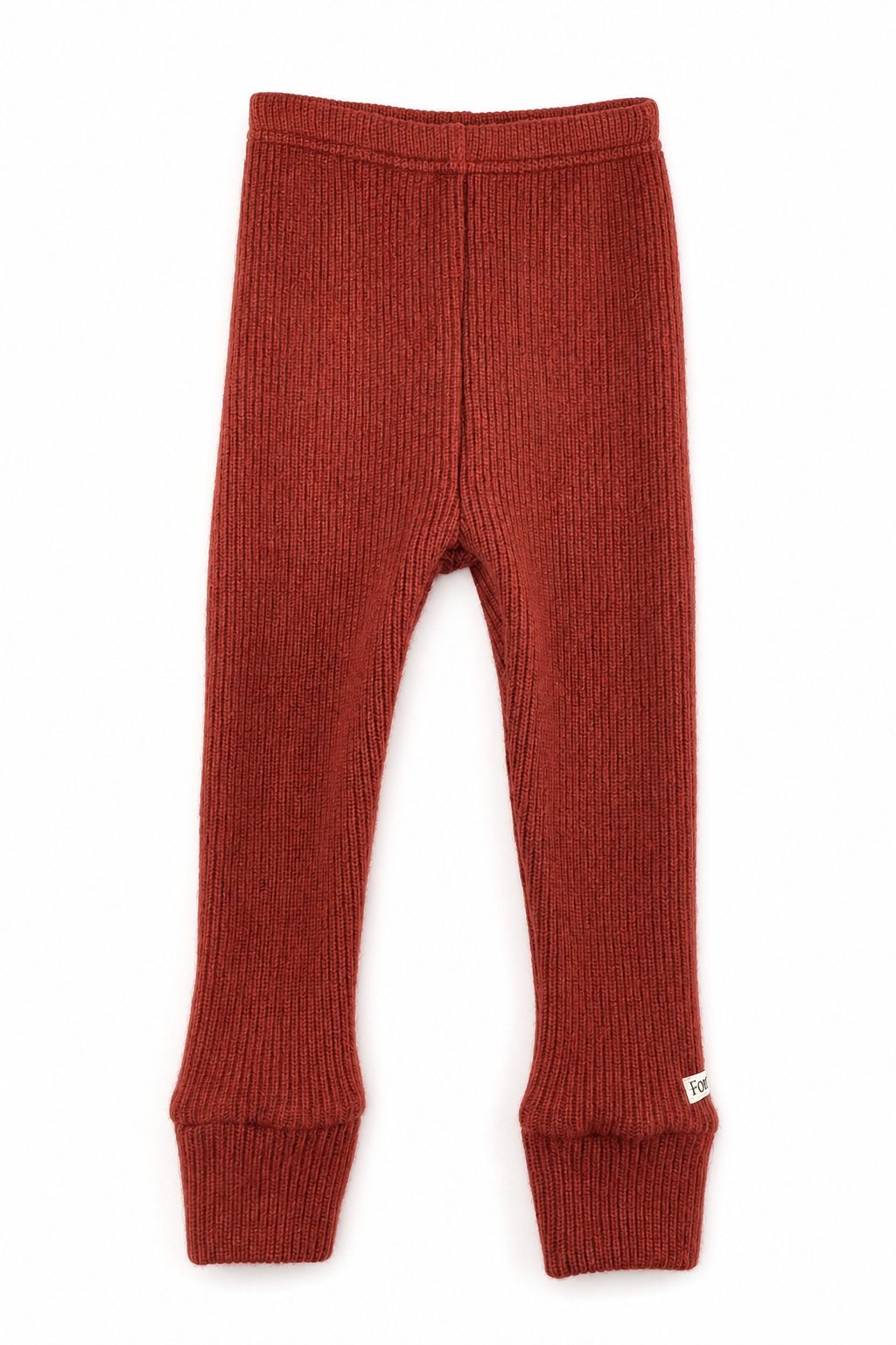 Schmale Babyhose aus Kaschmir in Rot, genäht in Berlin