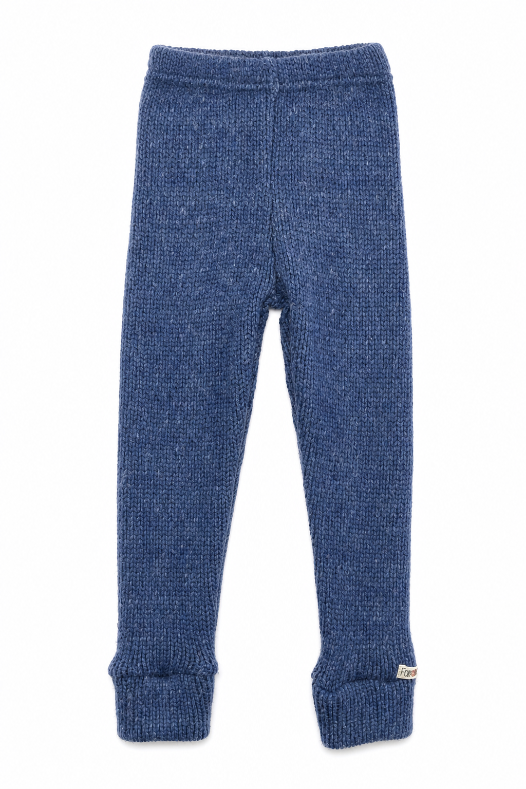 Kaschmir Kinder Schmale Hose in Blau, Größe 98/104, genäht in Berlin