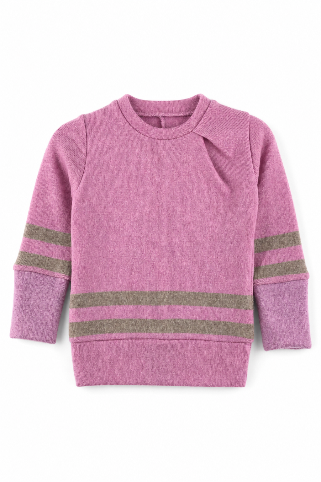 Kaschmir Pullover mit der Falte für Babys in Rosa, genäht in Berlin
