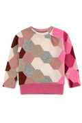 Kaschmir Pullover mit der Falte für Babys in Rosa, genäht in Berlin
