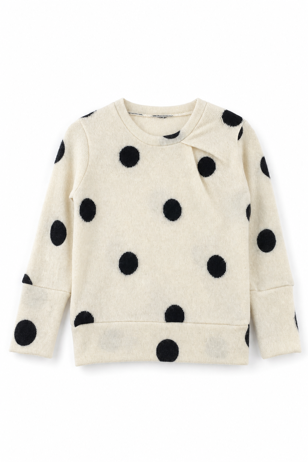 Kaschmir Pullover mit der Falte für Babys in Weiß, genäht in Berlin
