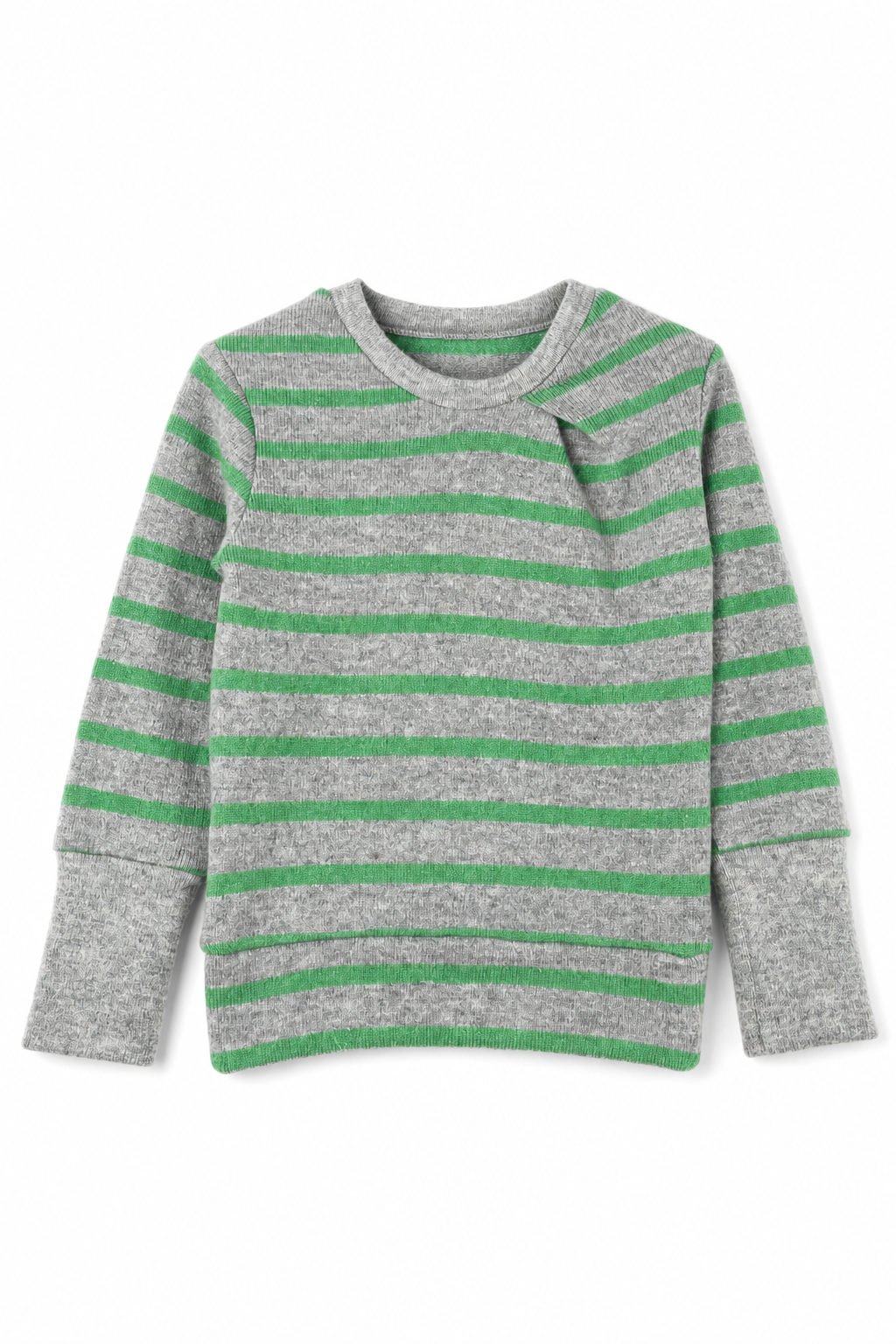 Kaschmir Pullover mit der Falte für Babys in Grau, genäht in Berlin