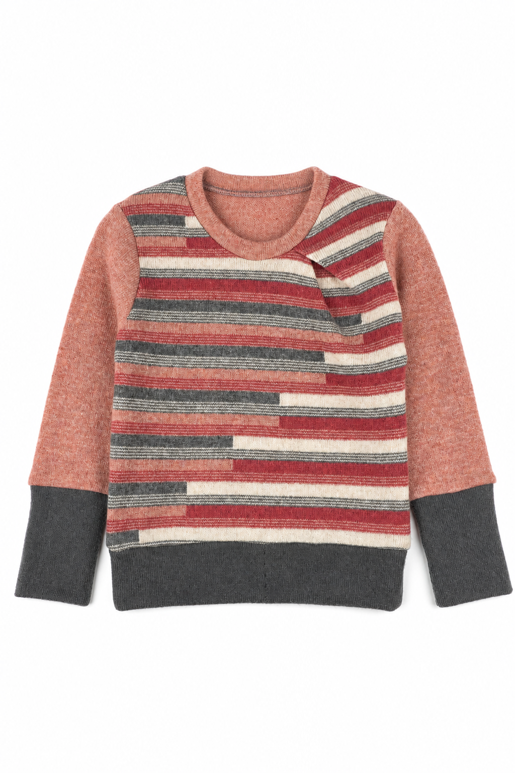 Kaschmir Pullover mit der Falte für Babys in Rosa, genäht in Berlin