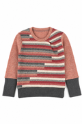 Kaschmir Pullover mit der Falte für Babys in Rosa, genäht in Berlin