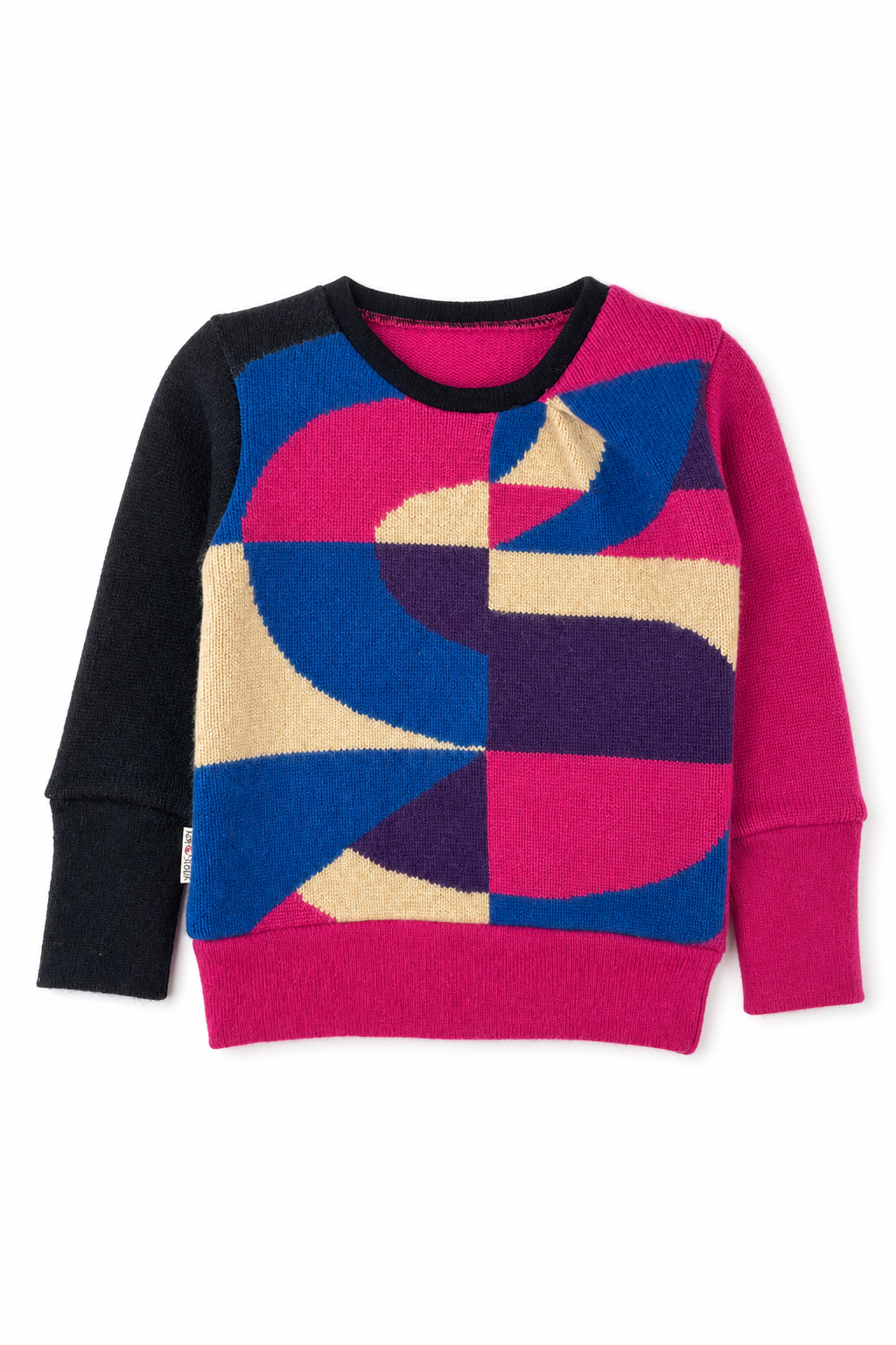 Kaschmir Pullover mit der Falte für Babys in Rosa, genäht in Berlin