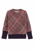 Kaschmir Pullover mit der Falte für Kinder in Rosa, genäht in Berlin