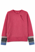 Kaschmir Pullover mit der Falte für Kinder in Rosa, genäht in Berlin
