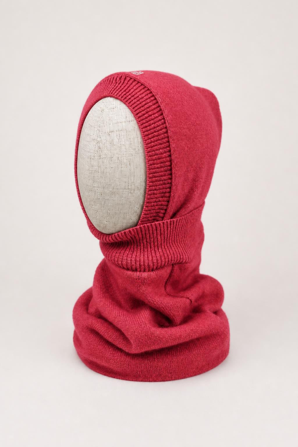 Kaschmir Damen Kapuzenschal in Rosa, genäht in Berlin