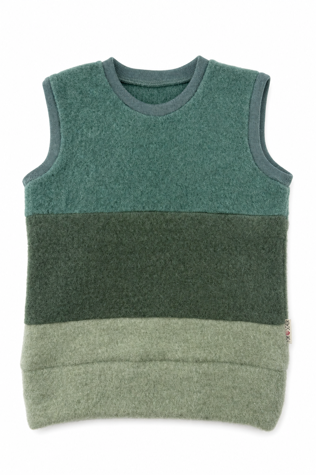 Wollfleece Pullunder für Kinder in Größe 110/116, genäht in Berlin