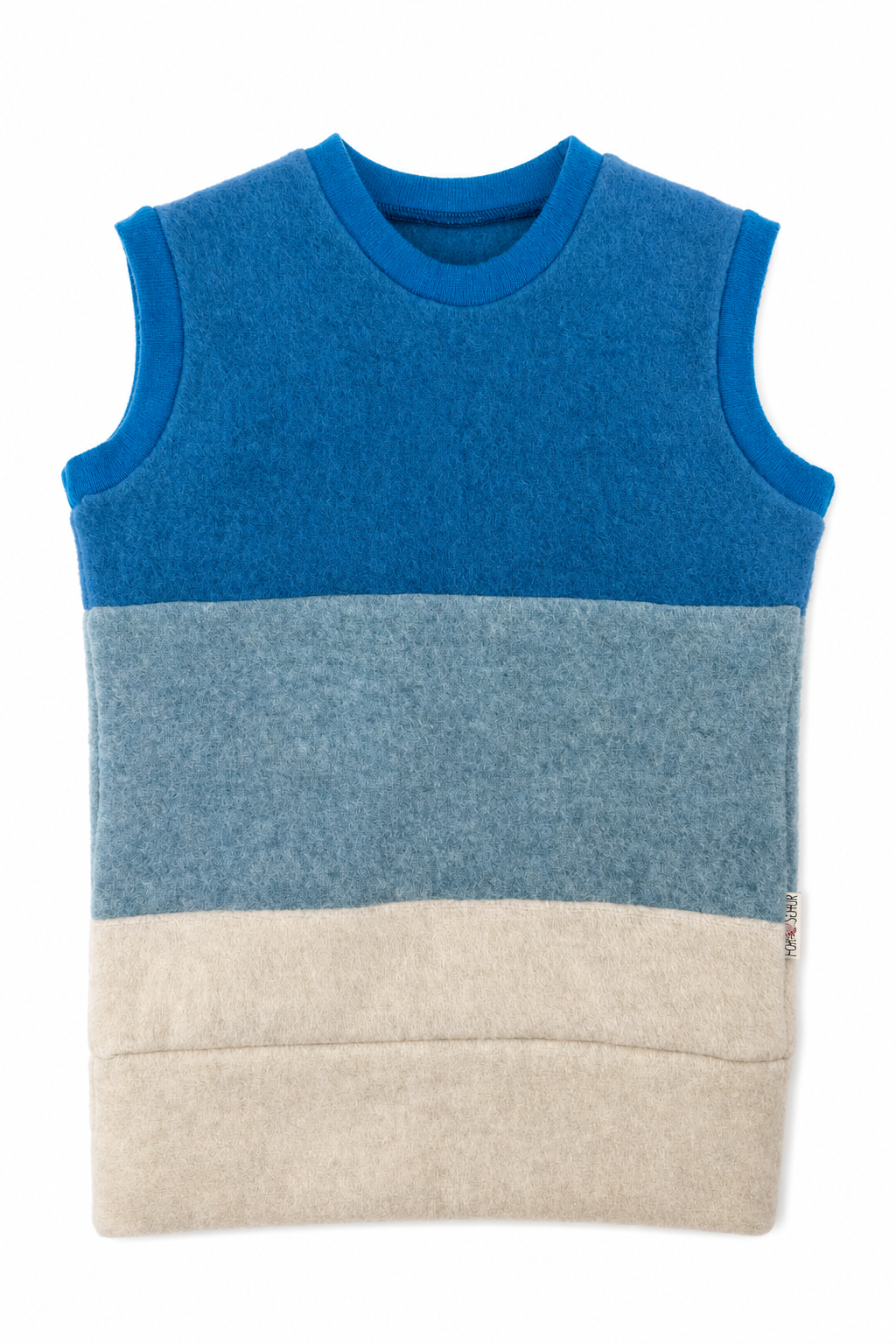 Wollfleece Pullunder für Kinder in Größe 110/116, genäht in Berlin