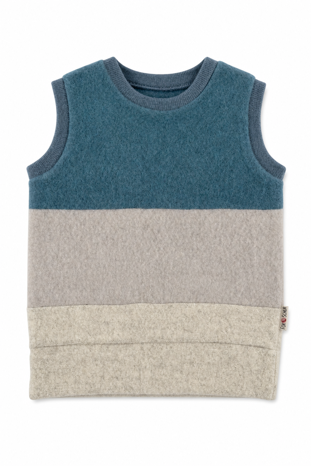 Wollfleece Pullunder für Babys in Größe 86/92, genäht in Berlin