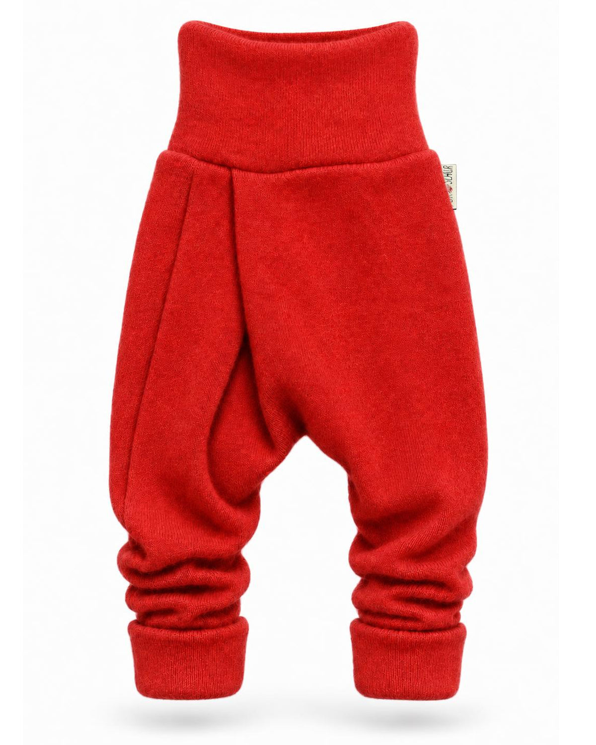 Kaschmir Baby Mitwachshose in Orange, genäht in Berlin