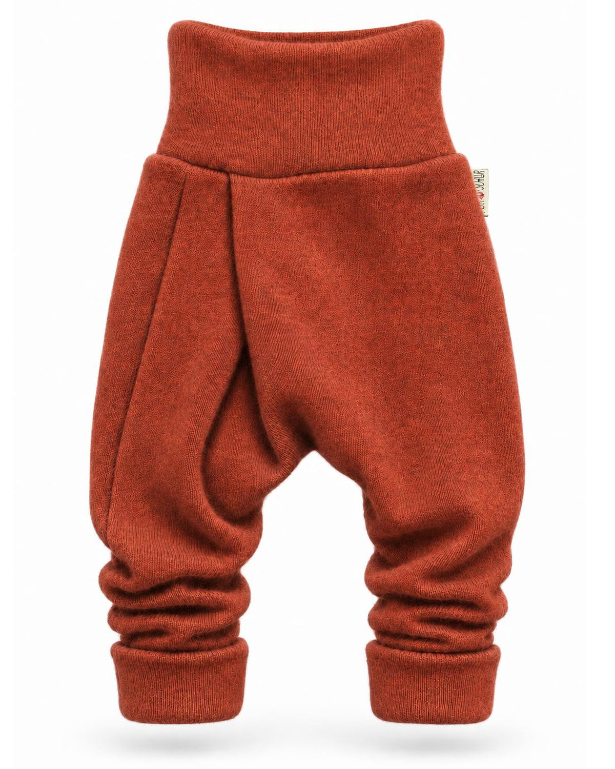 Kaschmir Baby Mitwachshose in Braun, genäht in Berlin