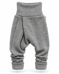 Kaschmir Baby Mitwachshose in Grau, genäht in Berlin