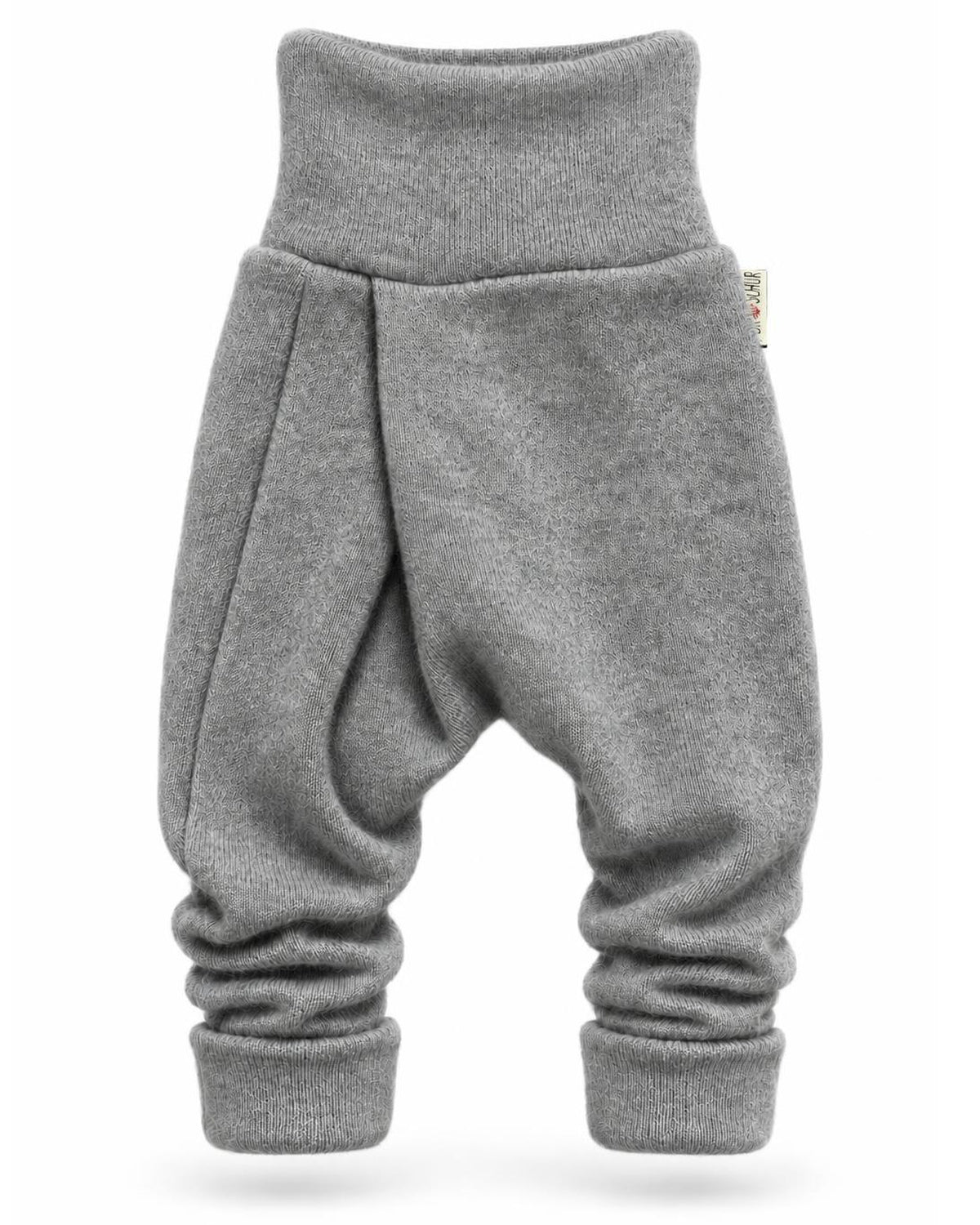 Kaschmir Baby Mitwachshose in Grau, genäht in Berlin