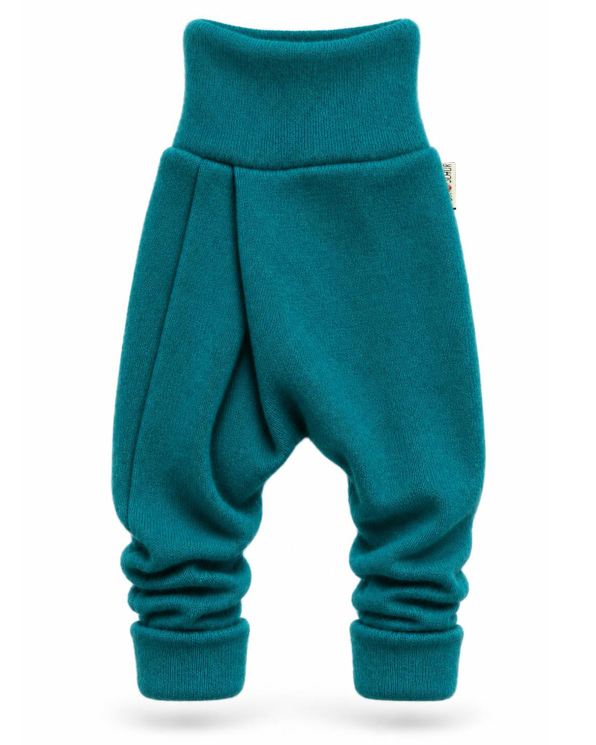 Kaschmir Baby Mitwachshose in Blau, genäht in Berlin