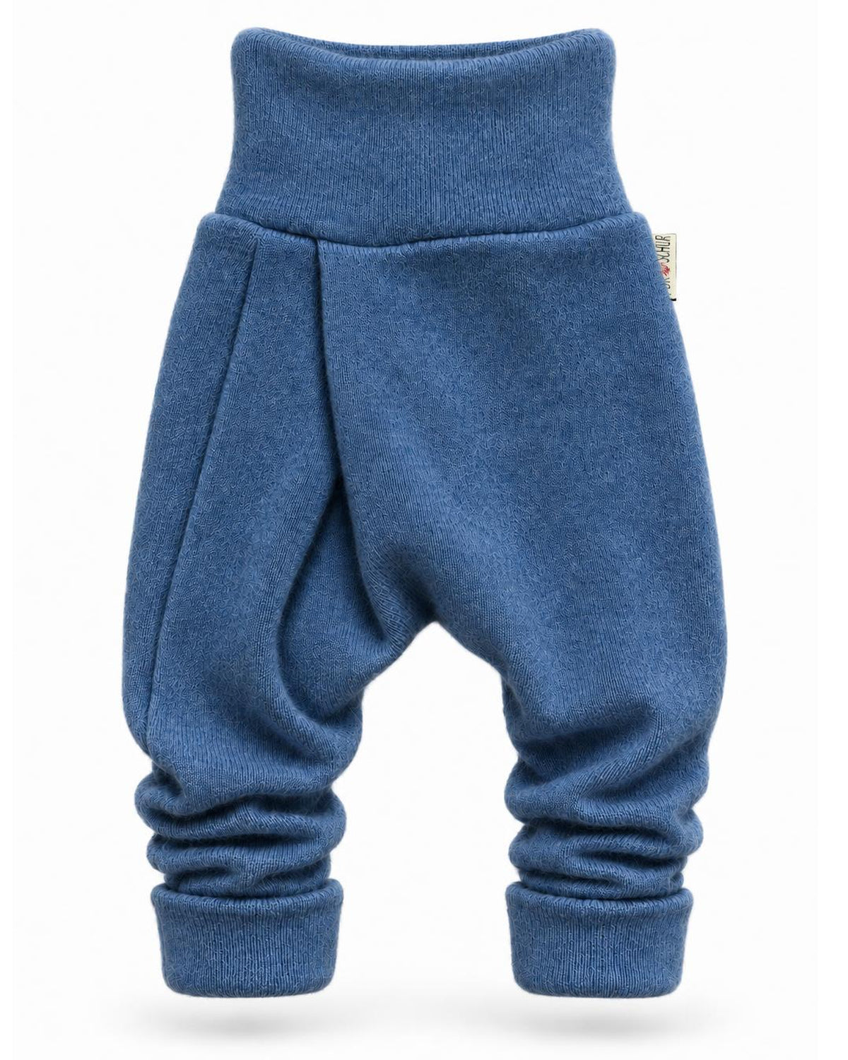 Kaschmir Baby Mitwachshose in Blau, genäht in Berlin