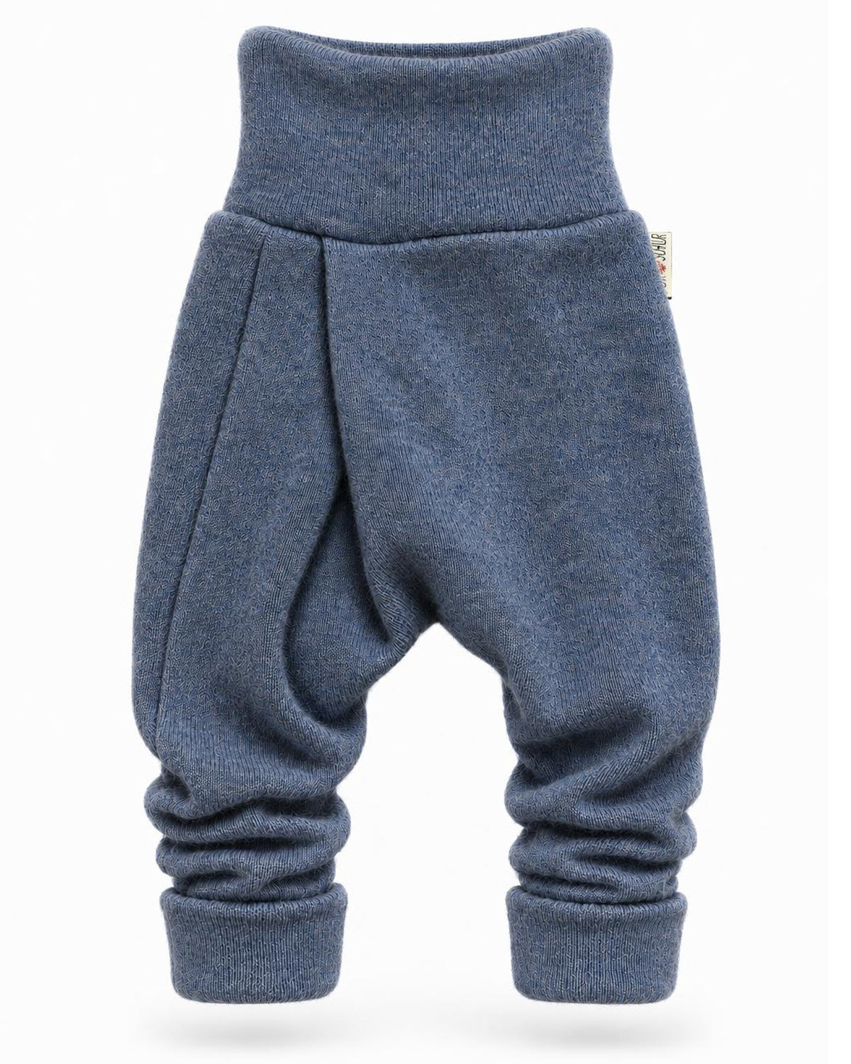 Kaschmir Baby Mitwachshose in Blau, genäht in Berlin