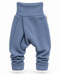 Kaschmir Baby Mitwachshose in Blau, genäht in Berlin