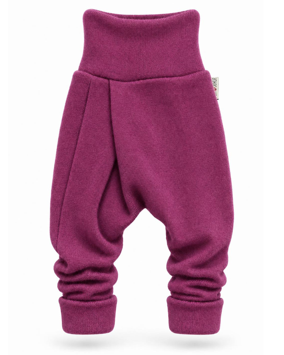 Kaschmir Baby Mitwachshose in Lila, genäht in Berlin