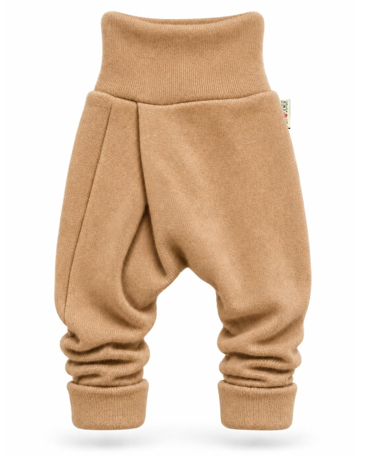 Kaschmir Baby Mitwachshose in Orange, genäht in Berlin