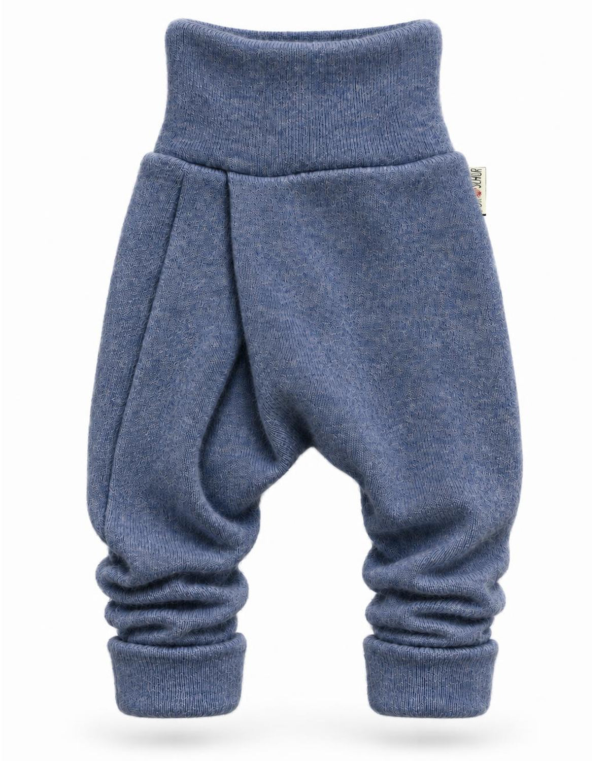 Kaschmir Baby Mitwachshose in Blau, genäht in Berlin