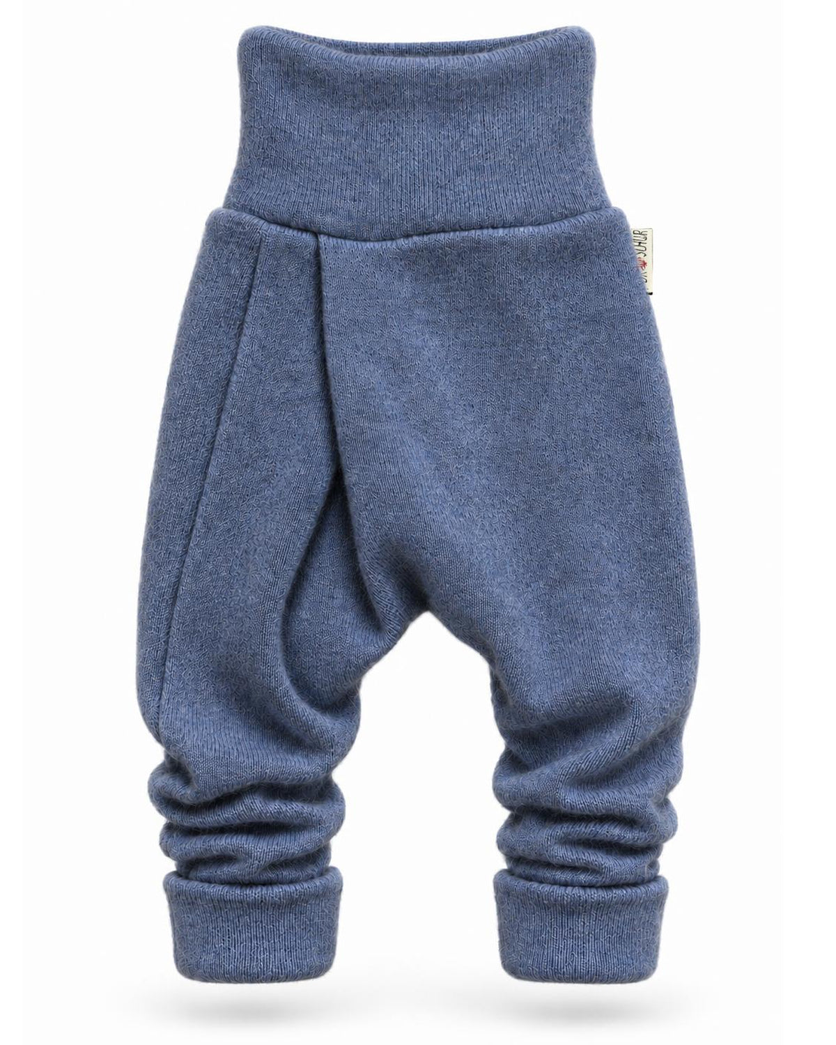 Kaschmir Baby Mitwachshose in Blau, genäht in Berlin