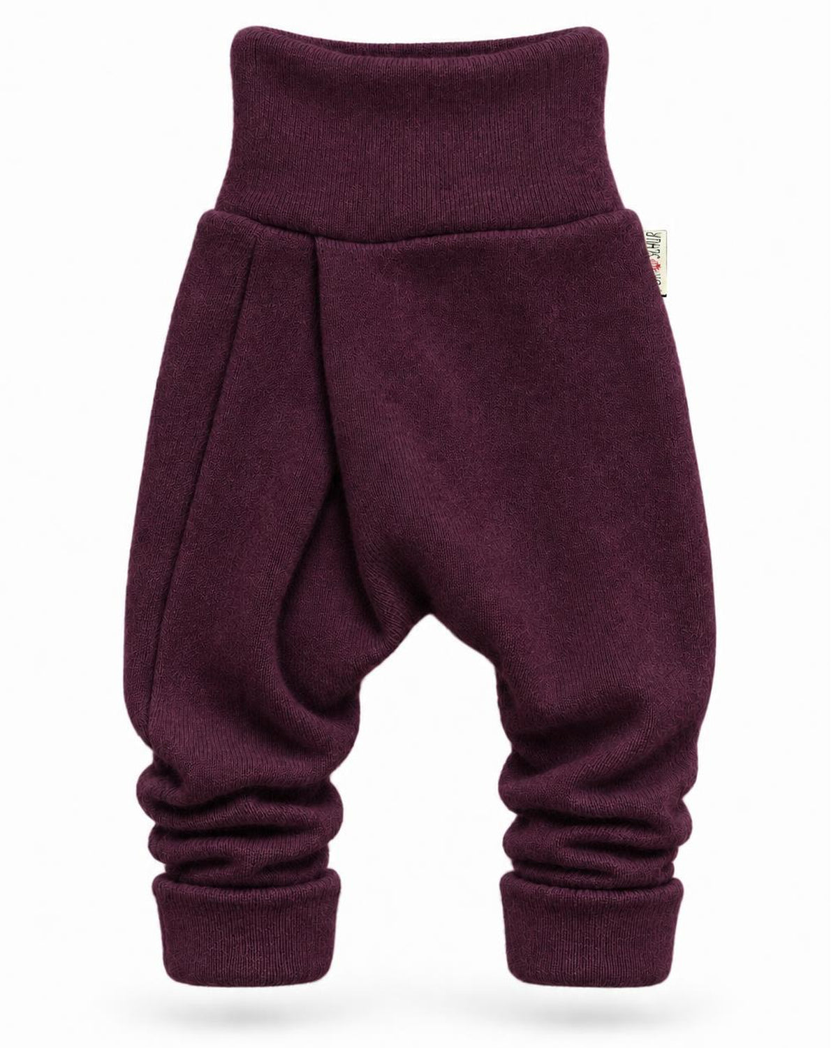 Kaschmir Baby Mitwachshose in Lila, genäht in Berlin