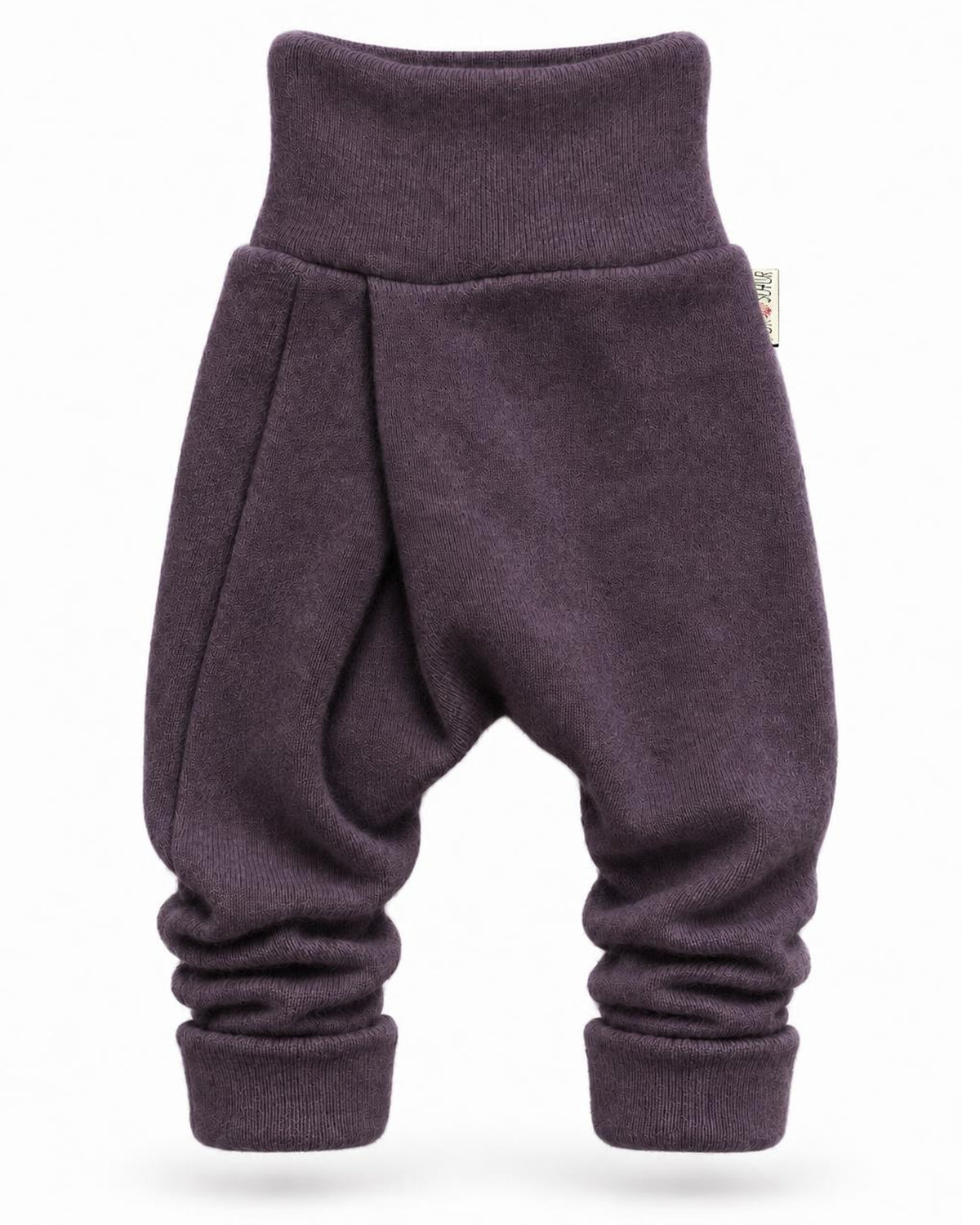 Kaschmir Baby Mitwachshose in Lila, genäht in Berlin