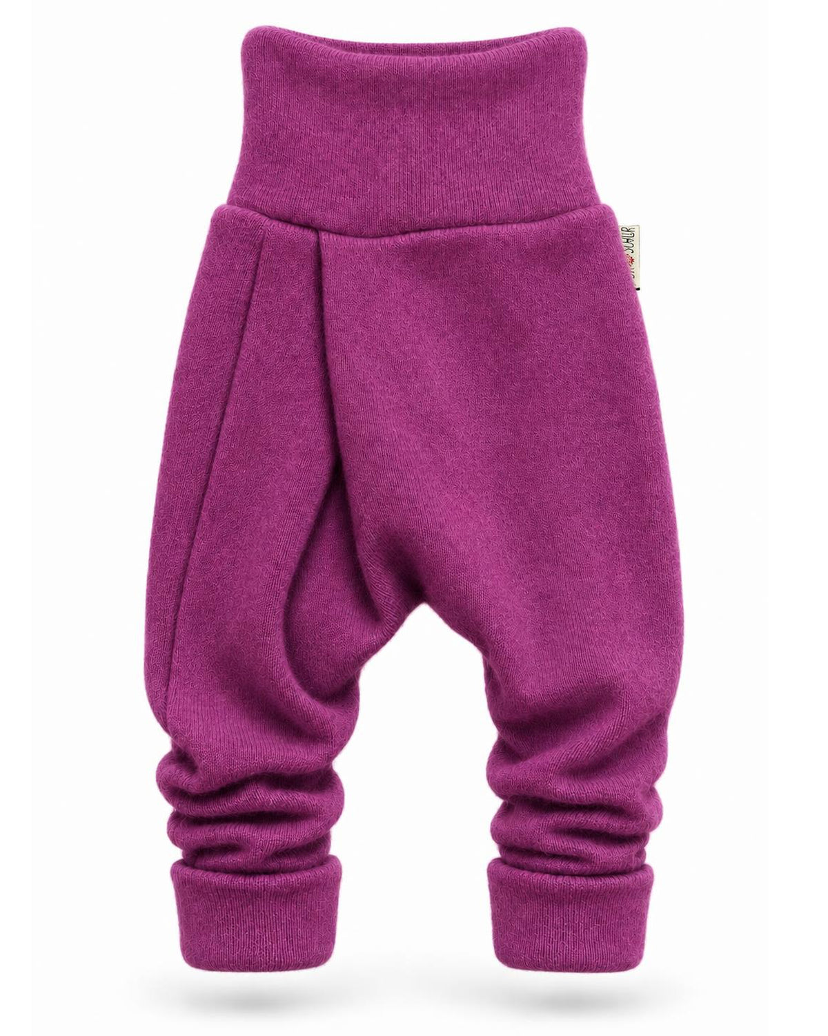Kaschmir Baby Mitwachshose in Lila, genäht in Berlin