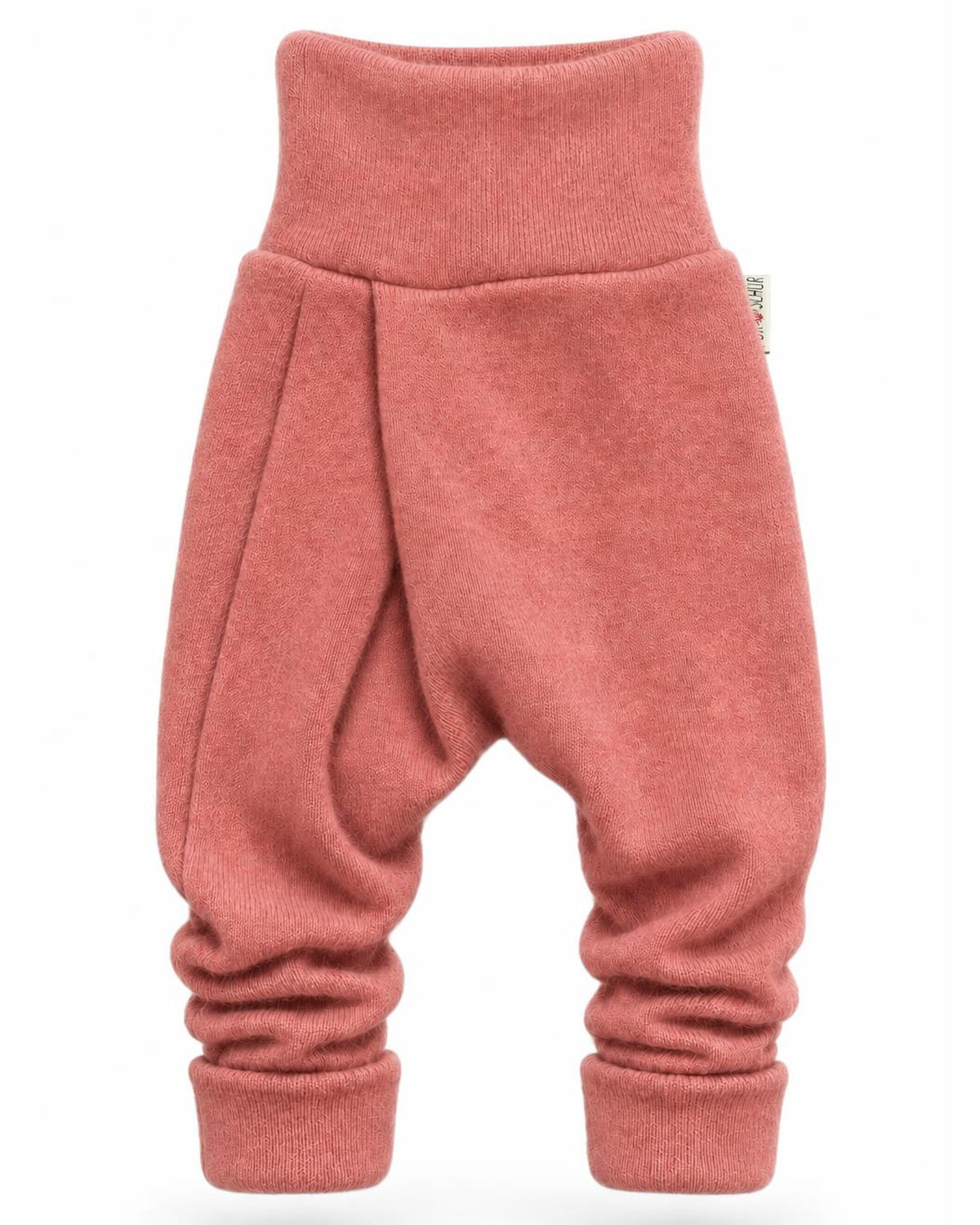 Kaschmir Baby Mitwachshose in Rosa, genäht in Berlin