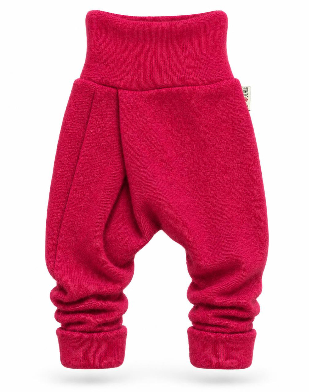 Kaschmir Kinder Mitwachshose in Pink, genäht in Berlin