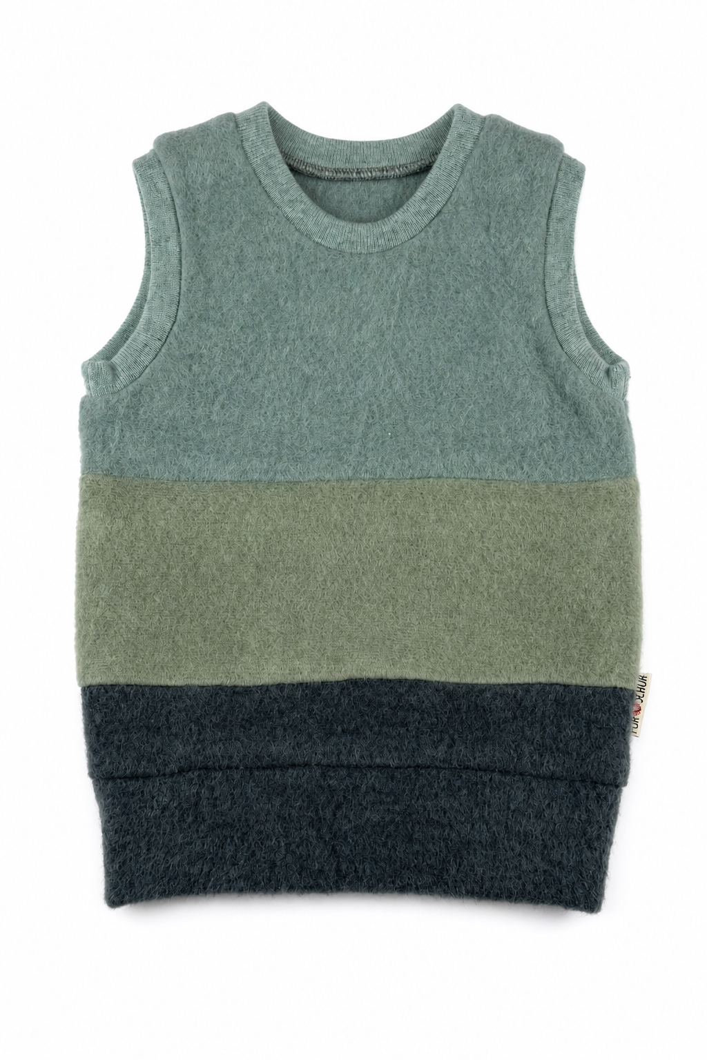 Wollfleece Pullunder für Babys in Größe 74/80, genäht in Berlin