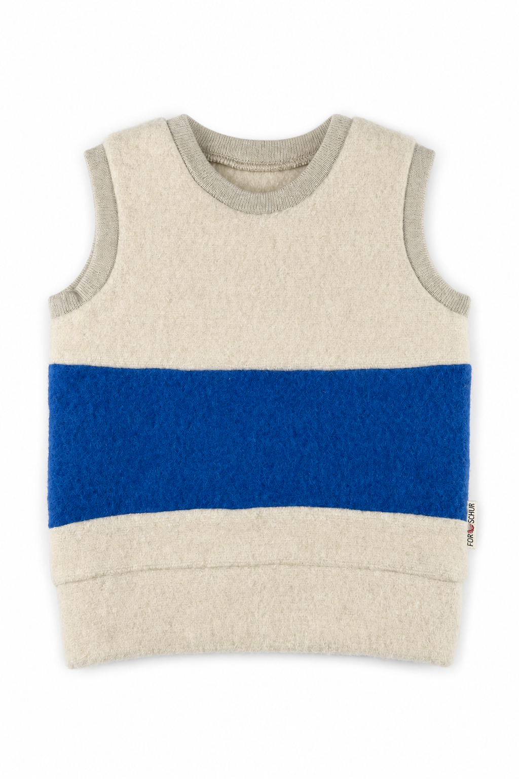 Wollfleece Pullunder für Babys in Größe 74/80, genäht in Berlin