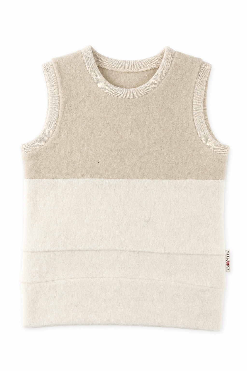 Wollfleece Pullunder für Babys in Größe 74/80, genäht in Berlin