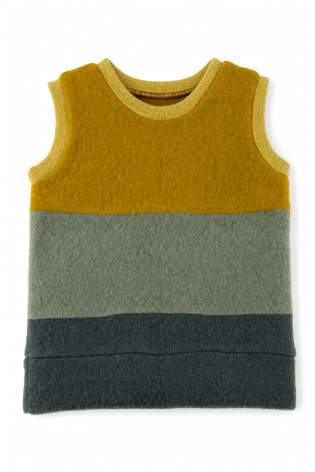 Wollfleece Pullunder für Babys in Größe 74/80, genäht in Berlin
