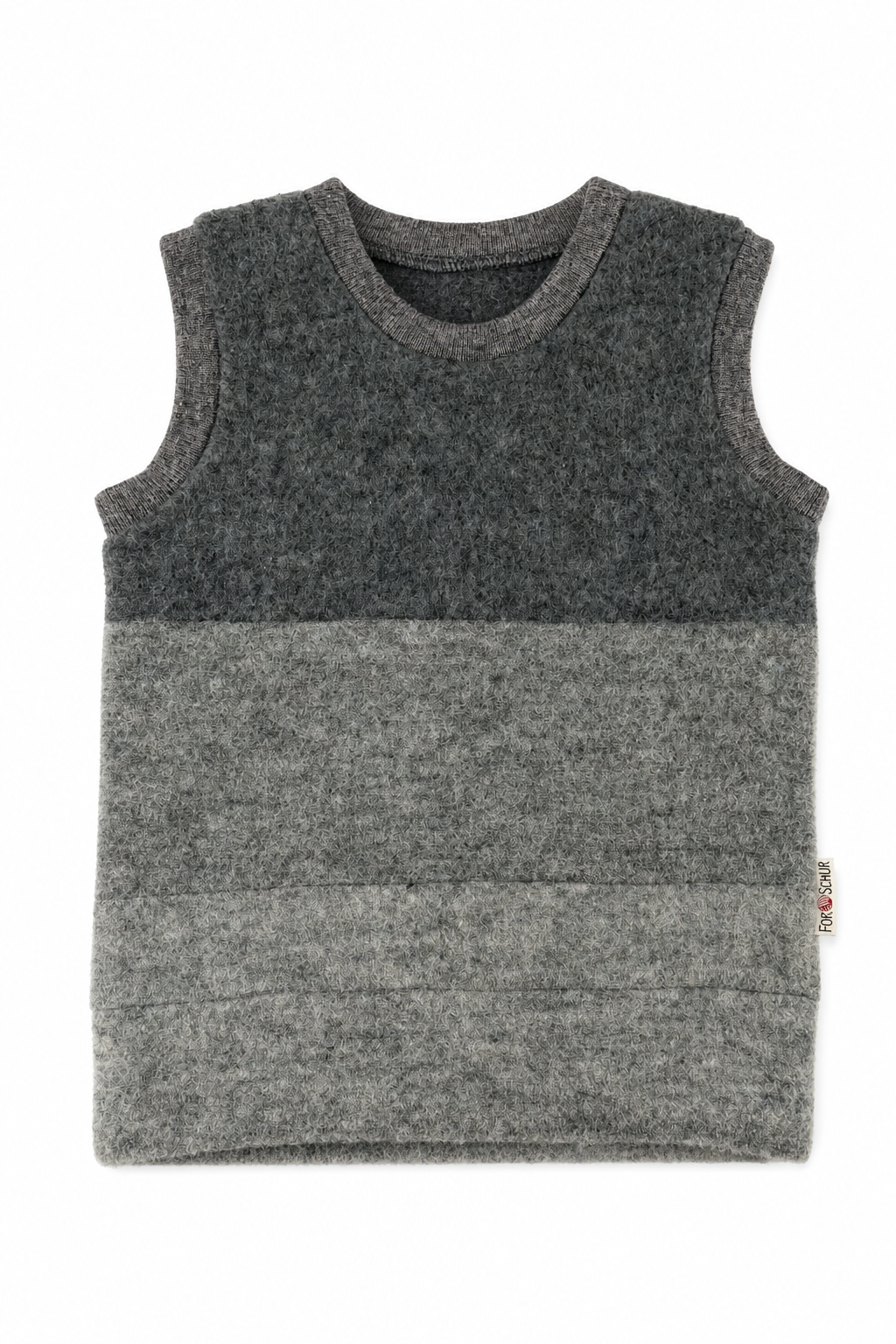Wollfleece Pullunder für Babys in Größe 74/80, genäht in Berlin