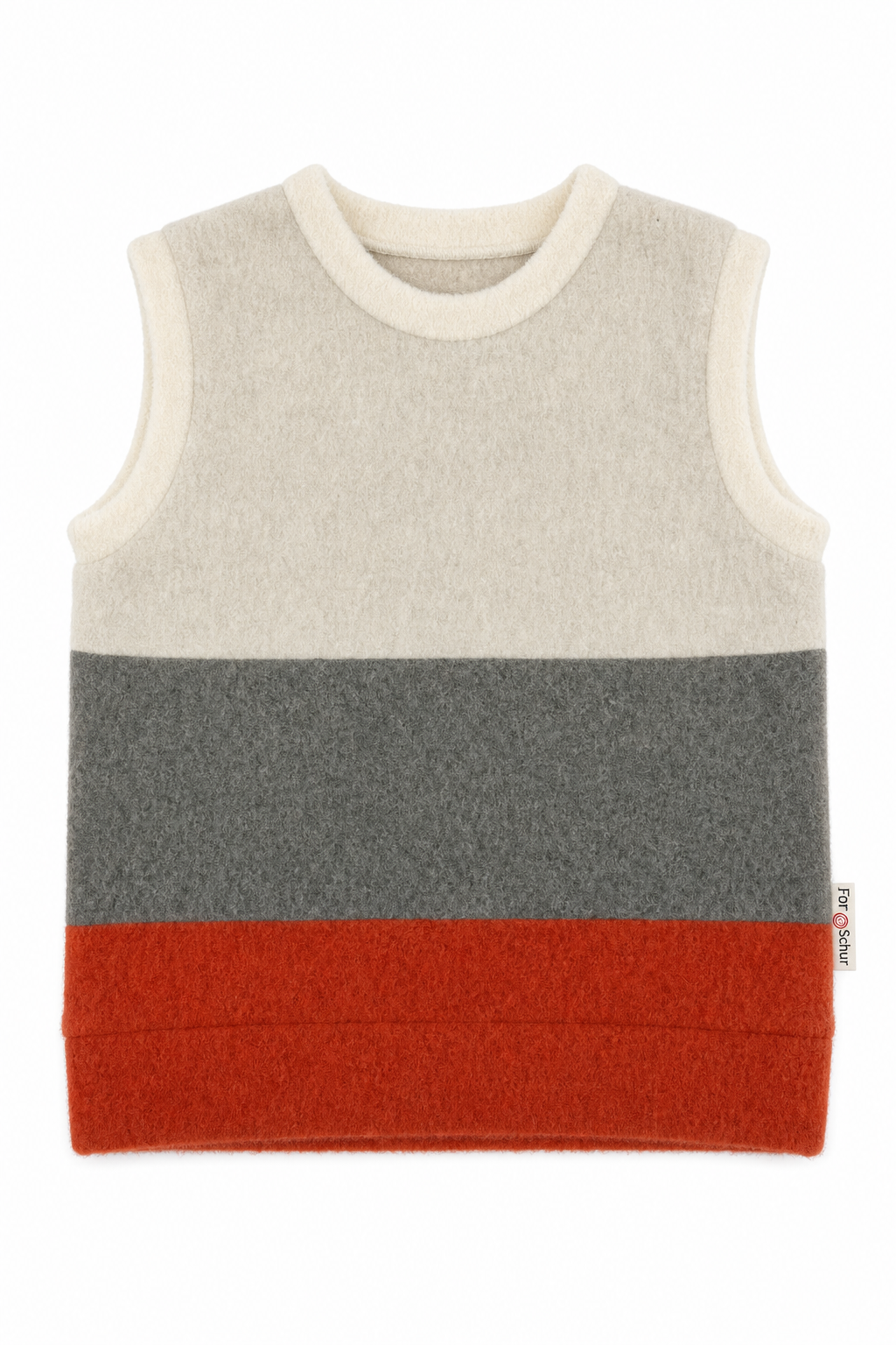 Wollfleece Pullunder für Babys in Größe 74/80, genäht in Berlin