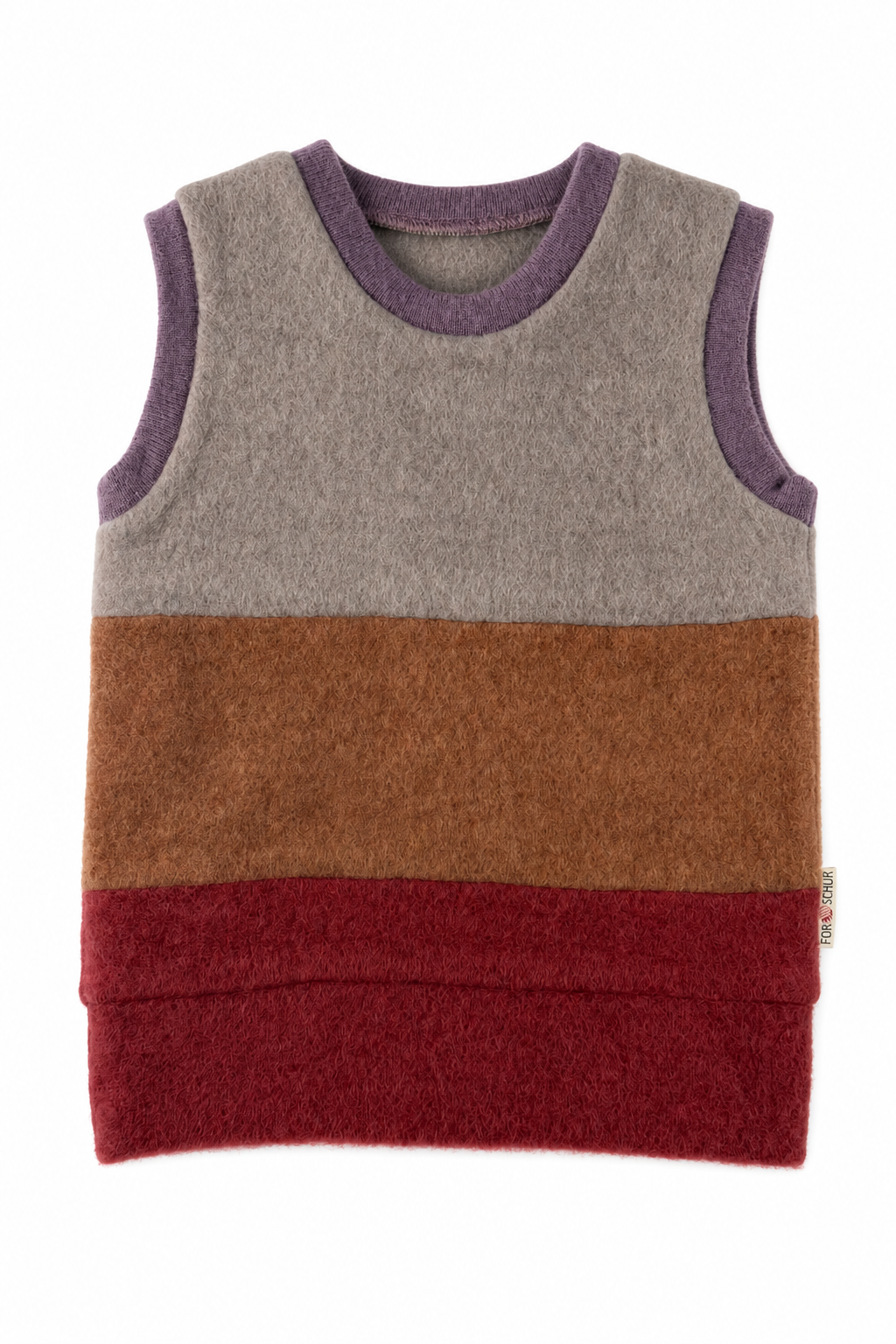 Wollfleece Pullunder für Babys in Größe 74/80, genäht in Berlin