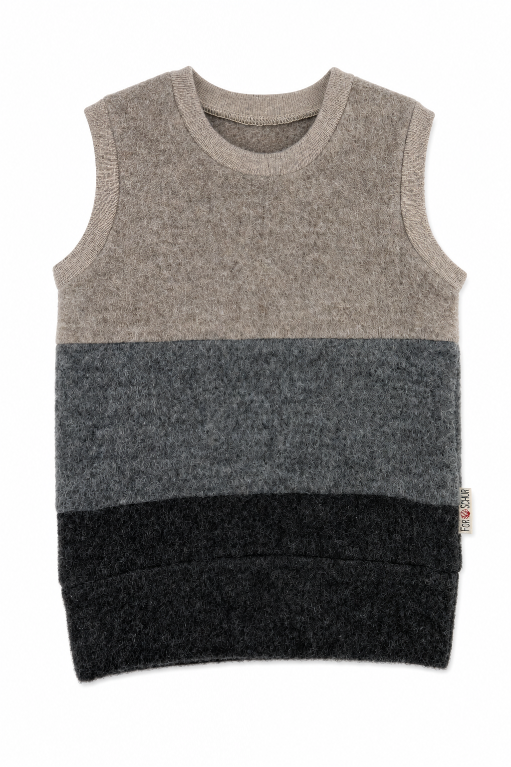 Wollfleece Pullunder für Babys in Größe 74/80, genäht in Berlin